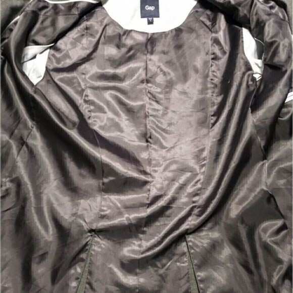 Gap Wool Blend Double Breasted Blazer Jacket Grey Size 4 - Picture 10 of 12